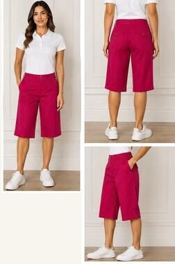 The Limited Pink Bermuda Shorts Women Size 8 Cotton Stretch New Without Tags
